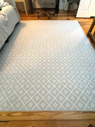 Grey & White  Area Rug  (LOC F:2)