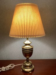 Stiffel Brass Table Lamp W/ Accordion Shade