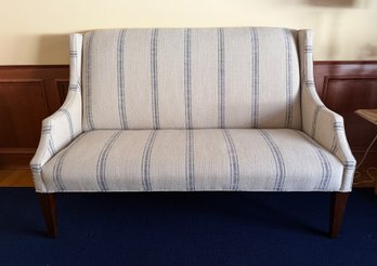 Stripe Upholstered Bench