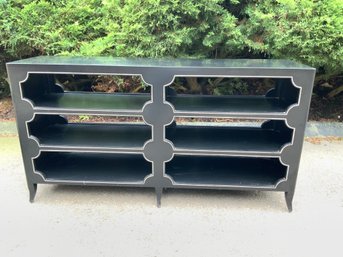 Black Console With Mother Of Pearl Inlay