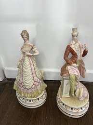 Italian Hand-Painted Vintage Pottery Figurines