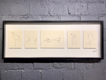 2009 IKEA Olunda Picasso Line Animals Wall Art