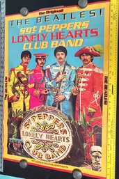 1978 The BEATLES Sgt Peppers Lonely Hearts Club Band Store Promo Poster.