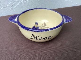 Signed Colonial 'Steve' Bowl
