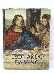 Vintage Oversized Leonardo Da Vinci Hardcover Tome With 12 Color Plates