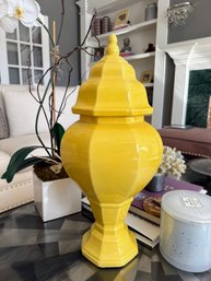 Yellow Decorative Urn