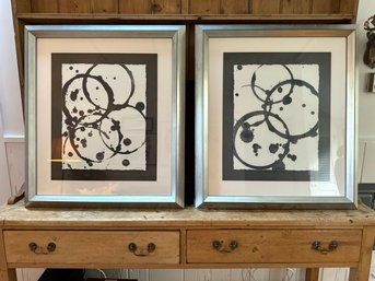 SET Of FOUR Large Contemporary Framed Prints  (LOC F:2)