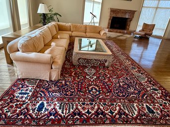A Large Beautiful Hand Woven Persian Bakhtiari Wool Rug, 11x15 Feet