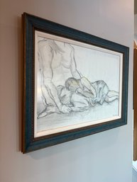 Charcoal On Paper Of Security Blanket By Xngeia Johnson