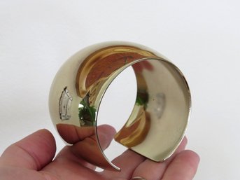 Chico's Shiny Gold Tone Cuff Bracelet