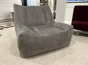 Grey Microfiber Swivel Chair-Excellent Condition (2 Of 2)