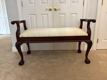 Upholstered Window Bench With Storage