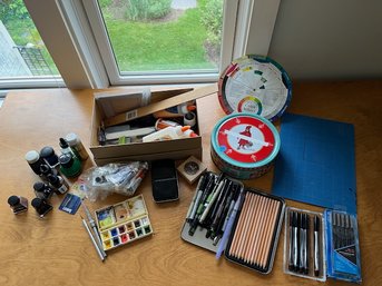 Art Supplies, Pens, Ink, Etc