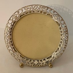 Vintage Round Frame In Original Box  Never Used