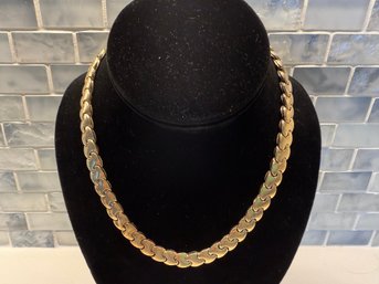 Fantastic 14k Gold Wide Curb Chain Necklace