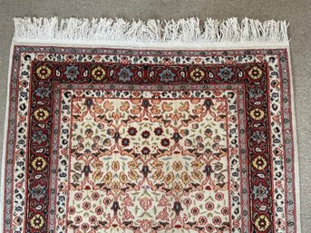 A Hand Knotted Mid Century Turkish Wool Rug