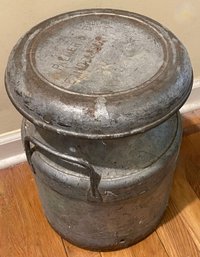 Vintage Large Metal Milk Can - Palmer's Dairy - East Middlebury, Vermont