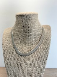 Sterling Silver Italian Herringbone Necklace 18 Grams