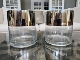 Pair Of Hurricanes Or Vases By Zodiac