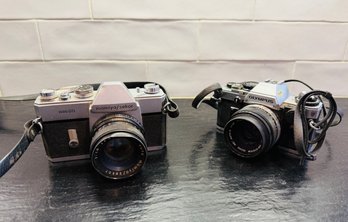 Vintage Olympus & Mamiya/Sekor 1000 TDI  Film Cameras