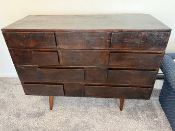 Gio Ponti For M. Singer & Sons Brutalist Mid Century Dresser - Smaller