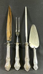 Sterling Silver Handled Stainless Cutlery Set.