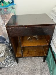 Gio Ponti For M. Singer & Sons Brutalist Nightstand #2