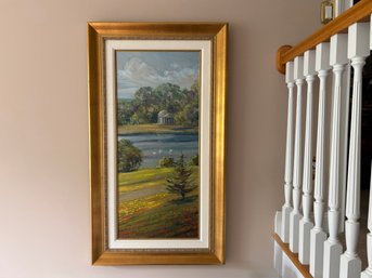 Beautiful Large Framed Landscape Textured Print