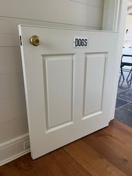 A Half Door - Doggy Door - Solid Wood - Good Kids Gate Too!