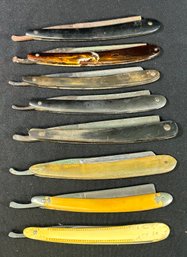8 Antique Barbershop Straight Razors.
