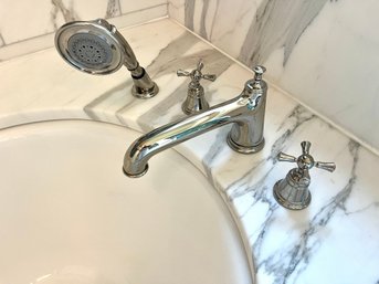 A Deck Mount Tub Filler Faucet And Handheld FAUCET ONLY - Bath 1A