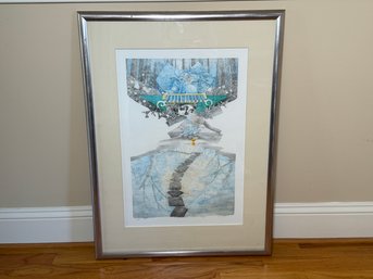 Anton Krajnc 'Garden Of Secret Wishes' Pencil Signed & Numbered Lithograph