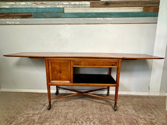 Stunning MCM Erwin Lambeth For Tomlinson 'Sophisticate' Bar Cart, Purchased At Chamberlain's