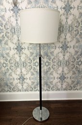 Ralph Lauren  For Visual Comfort Leather & Chrome Lamp