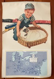 Large Chesapeake And Ohio Railroad Calendar 1957