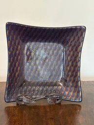 Kurt McVay Fused Art Glass Dish