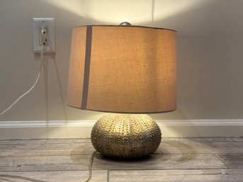 Medium Size Table Lamp With Gold Base Accent