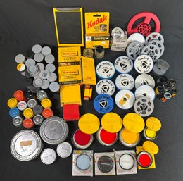Photographer Lot, Kodak Filters, 8mm Film Home Movies, Metal & Plastic Film Containers & More.