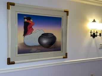 Large RC Gorman 'Pueblo Jar' Signed & Numbered Lithograph