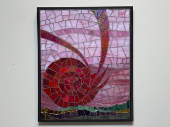 Rhonda Heisler Handcrafted 'Skyscape I' Signed Stained Glass Mosaic Wall Art, 1 Of 2