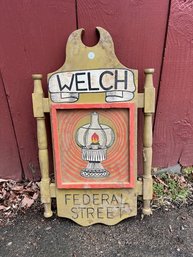 Painted Address Sign