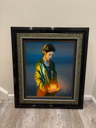 Chinese Oil Painting LOTUS BEARER