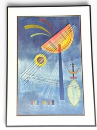 1923 After Listed Artist Wassily Kandinsky Abstract Color Lithograph Framed 17 1/2' X 25'