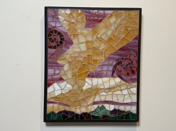Rhonda Heisler Handcrafted 'Skyscape I' Signed Stained Glass Mosaic Wall Art, 2 Of 2
