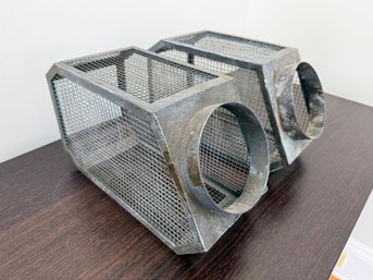 Vintage Wire Canister Storage Basket