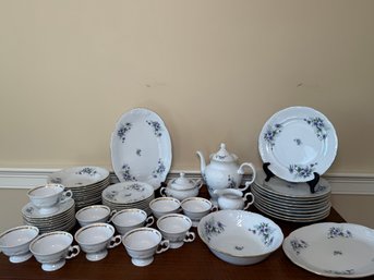 Vintage Royal Kent Poland Floral China, Service For 10