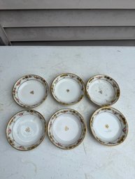 Set Of 6 Hand Painted Nippion Plates