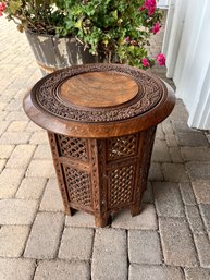 Wooden Inlaid Indian Prayer Table