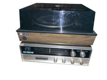 Vintage Receiver And Turntable