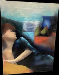 Signed ~ Mase Lucas ~ Large Signed Original Figurative Still Life Painting